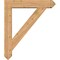 Ekena Millwork Traditional Arts and Crafts Smooth Bracket w/ Offset Brace, Western Red Cedar, 7 1/2"W x 38"D x 44"H BKT0806X38X44TRA03SWR - alternate 2
